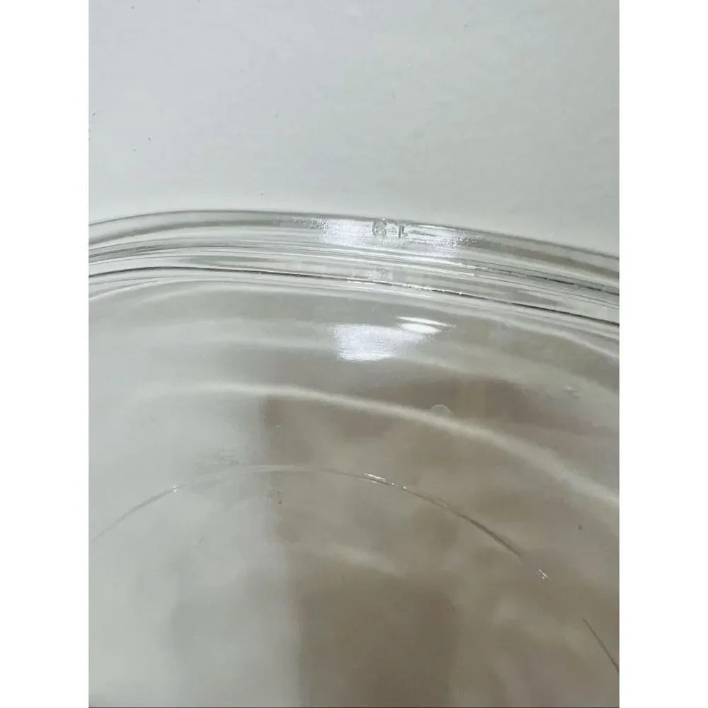 Pyrex F-12-C Clear Oval Large Casserole Dish Lid